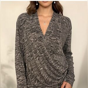 Max Studio Cross Front Sweater Sz Large